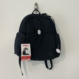 Huggies Day Pack Diaper Backpack Black Water Resistant Wipes Pocket Insulated